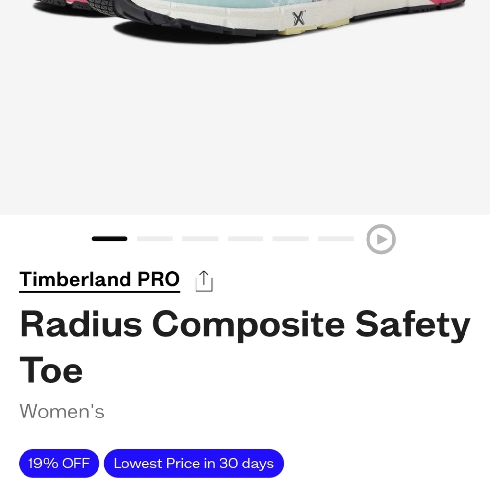 Womens Timberland Pro boot. 8.5